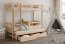 Evan 90x200 Etagenbett Ausziehbett für 3 Kinder mit Schubladen,Kiefer