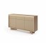 Style-Japandi C Sideboard mit 3 Schubladen 3 Türen,LED-Beleuchtung