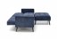 12913- Folding sofa with ottoman (Blue)