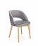 MARINO chair, color: velvet - honey oak/MONOLITH 85 (light grey)