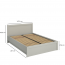 JAZZ LOZ P/140, 140x200 Bed with box