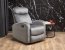 WONDER recliner with rocking function, grey