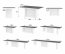 Kolos 140-332 Table (White gloss/Top grey super matt)