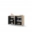 TREND TG-04 Chest with LED lighting,Beige sand/black