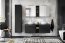 SANTA FE BLACK 84-60-A-2D Mirror Cabinet