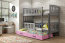 Cubus 3 Triple bunk bed with mattress 190x80 graphite