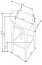 H-86 Bar stool White/grey