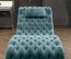 LORD Chaise Lounge (Blue-green emerald fabric Riviera 87)