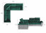 FED- 04 Corner sofa Universal L/R (fabric Kronos 19 green/Paros 05 grey)
