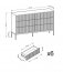 NOVA- KS-154 Chest of drawers Black