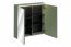 Sombra green 84-80-2D Peeglikapp 80cm 2 ukse ja LED-valgustusega