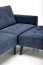 12913- Folding sofa with ottoman (Blue)