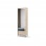 TREND TG-01 Kleiderschrank mit LED-Beleuchtung,Beigesand/Schwarz