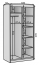 SW-DEL-A 100 cm Sliding wardrobe with mirror,Artisan