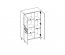 Snob-SB 6 Glass-fronted cabinet