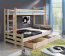 BENIAMIN+120/200M Bunk bed with mattress Pine