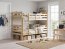 Bunk bed with with mattresses 200x90,pine