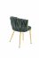 K517 Chair d.green/gold