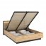QUANT QA- QS-02(140) 140x200 Bett mit Bettzeugkasten,Beleuchtung
