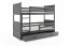 Riko II 190x90 Двухъярусная кровать с двумя матрасами Графит