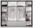 Brema 255 Sliding door wardrobe with lighting (lava)