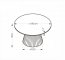 28181 ,Round table,travertine/walnut