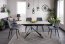 WESTIN SCB 120 Ceramic 120(160)X80 Extendable dining table,Jasper White/Black mat