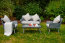 MODESTO- Garden furniture set Table + sofa + 2 chairs