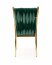 K436 Chair dark green/gold