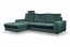 COLLIN Corner sofa (Velluto Jungle green 27)