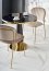 MOLINA Round Table Black marble/black/gold