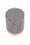 ARUNA puf black/white/gold