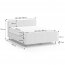 LAMELLO 160x200 Double bed with mattress and box
