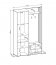 NELLY +P Garderobe mit Spiegel & Stauraum (Nuss/schwarze Lamelle)