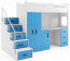 Jugendbett Max 4,80x200,mit Matratze und Schreibtisch