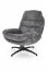 DARIO Lounge chair with footrest ( Gray )