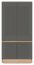 MILTON-ML 08 Шкаф,Cremona torro oak/grey matt