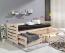 TOMASZ Bed with mattress Pine 