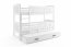 Cubus 3 Triple bunk bed with mattress 200x90 white