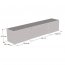 LUXE-EF RTV white + kamin white TV-alus