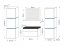 Furnitech Bathroom set IB2-17W-HG21-U60 Z UM white/white gloss
