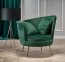 ALMOND Armchair (dark green)