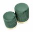 MONTY set of two stools: color: dark green