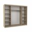 Antos 250 Sonoma/white Schwebetürenschrank