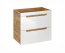Abura White/Oak Craft 820 Шкаф навесной для ванной под раковину