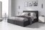 Hilton 140x200 Двуспальная кровать с ящиком для белья (графит)