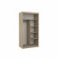 SW-NEV S 100 cm Sliding wardrobe with mirror,Sonoma
