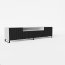 NOES WB RTV 200 cm TV-alus,Valge matt/Must matt