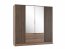 NELLY 4D+LUS Riidekapp (nut/black lamella)