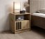 NELLY S51 Voodikapp (oak artisan/black lamella)